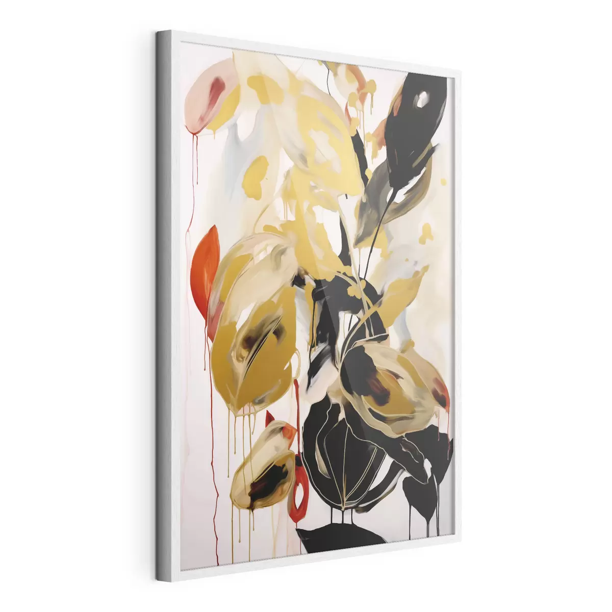 Poster Chaotische abstractie, imitatie van de schilderkunst f50984