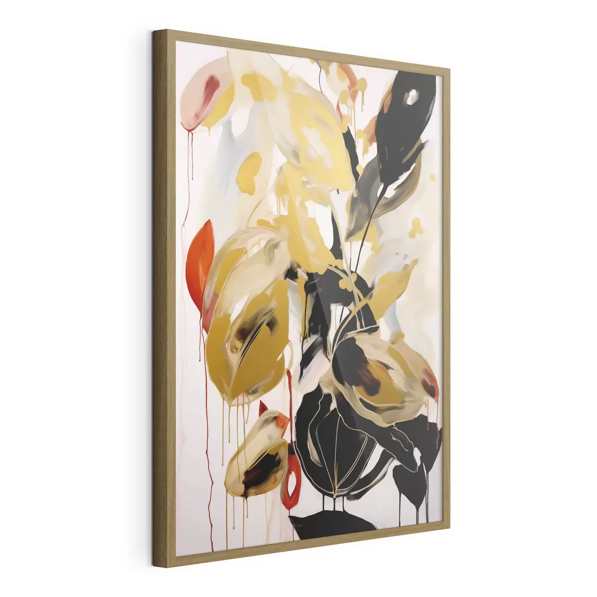 Poster Chaotische abstractie, imitatie van de schilderkunst f50984