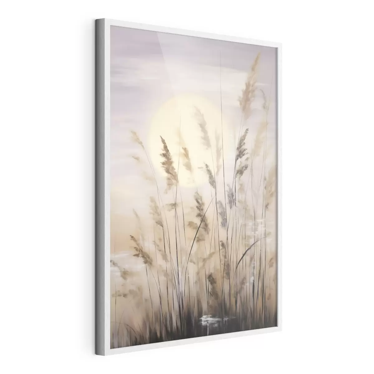 Poster Abstracte kruiden, schilderij in imitatietechniek f50986
