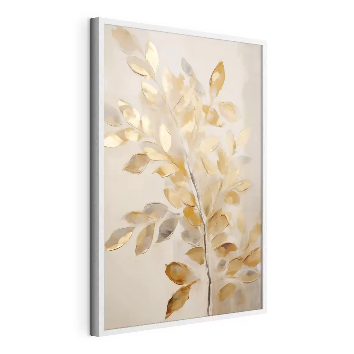 Poster Bladeren, imitatieschilderij f50993