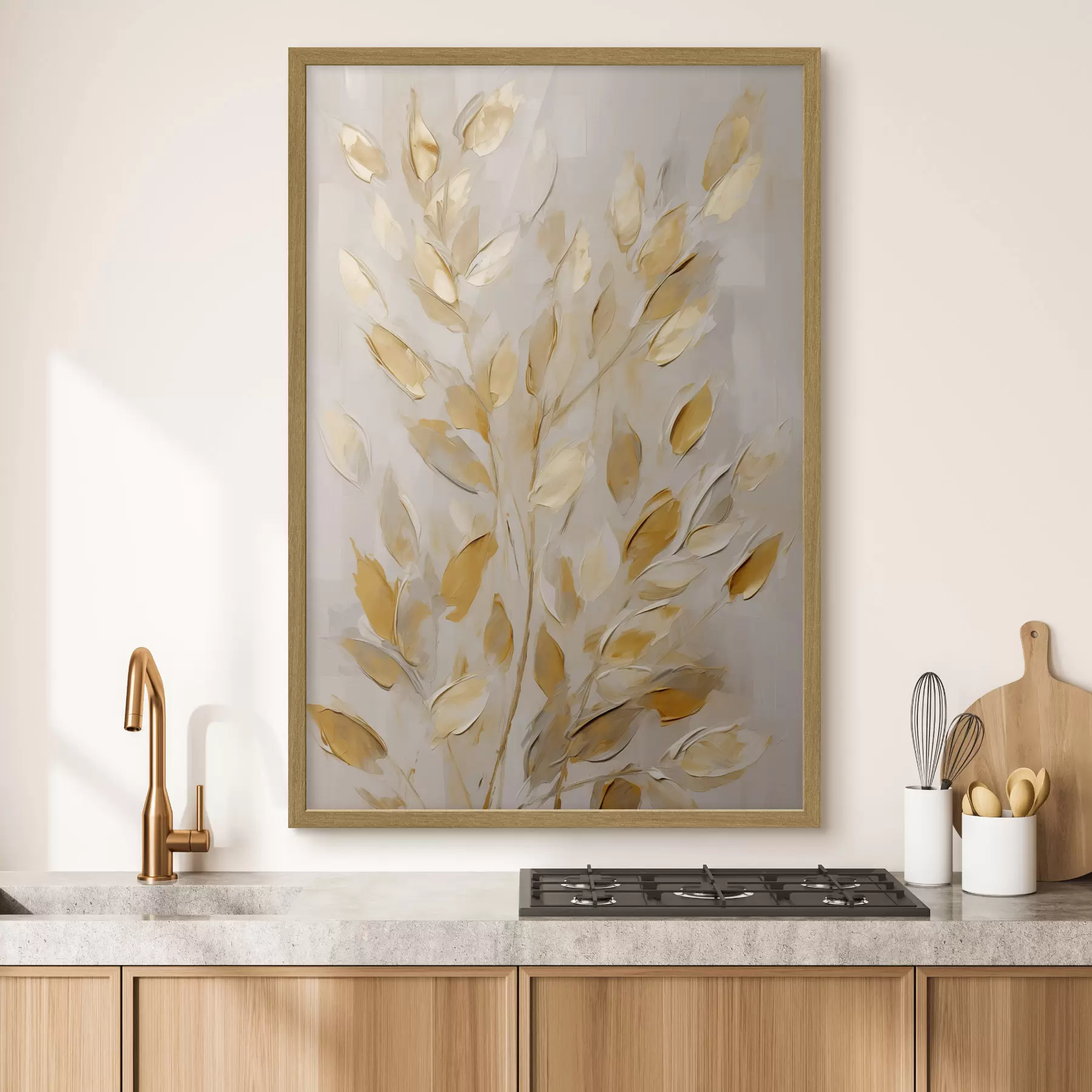 Fotobehang Abstract bladwerk f50994