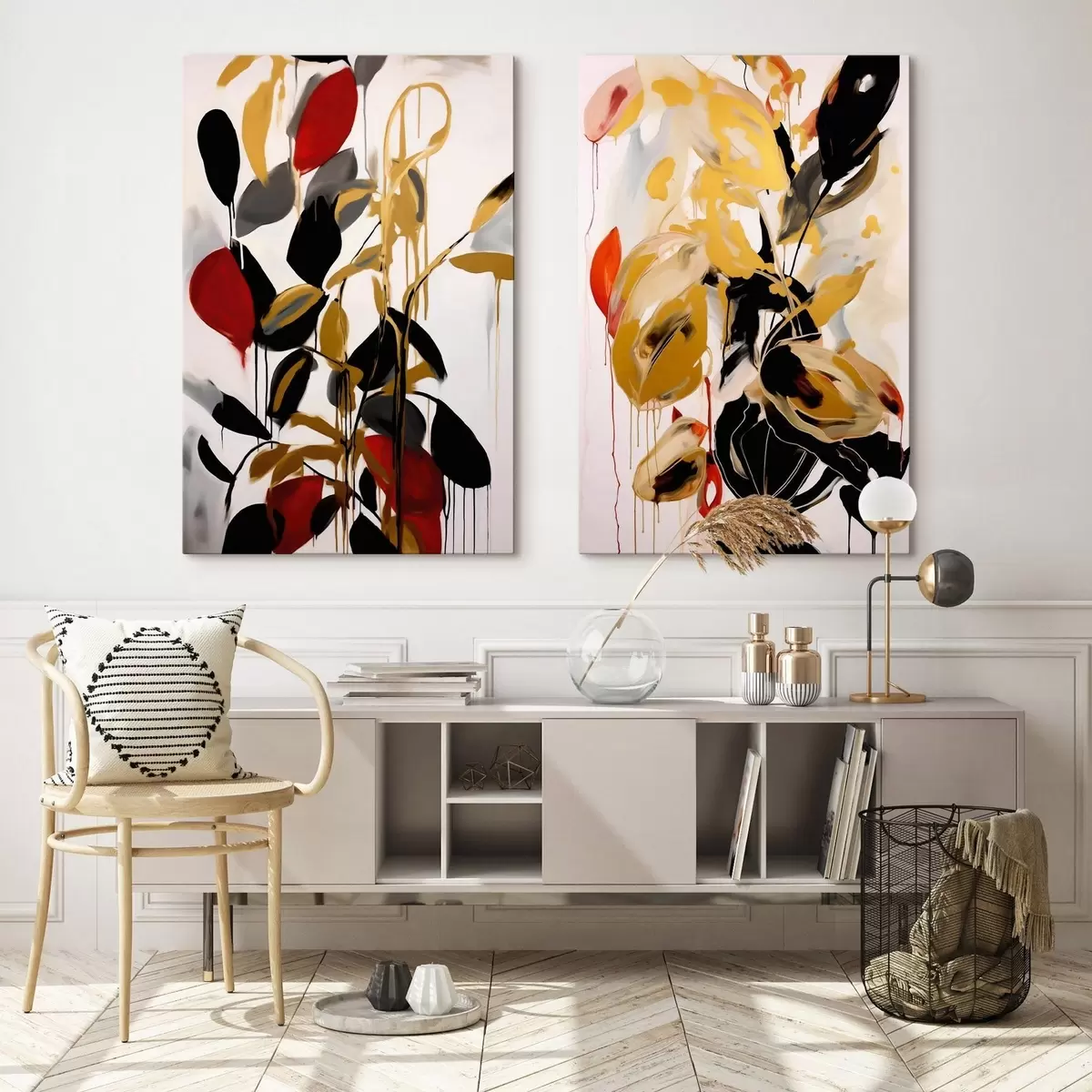  Schilderijen Chaotische abstractie, imitatie van de schilderkunst m31061