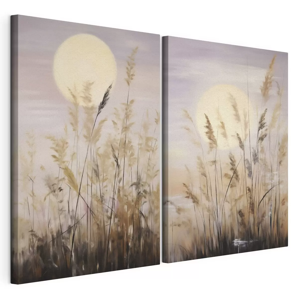  Schilderijen Abstracte kruiden, schilderij in imitatietechniek m31062
