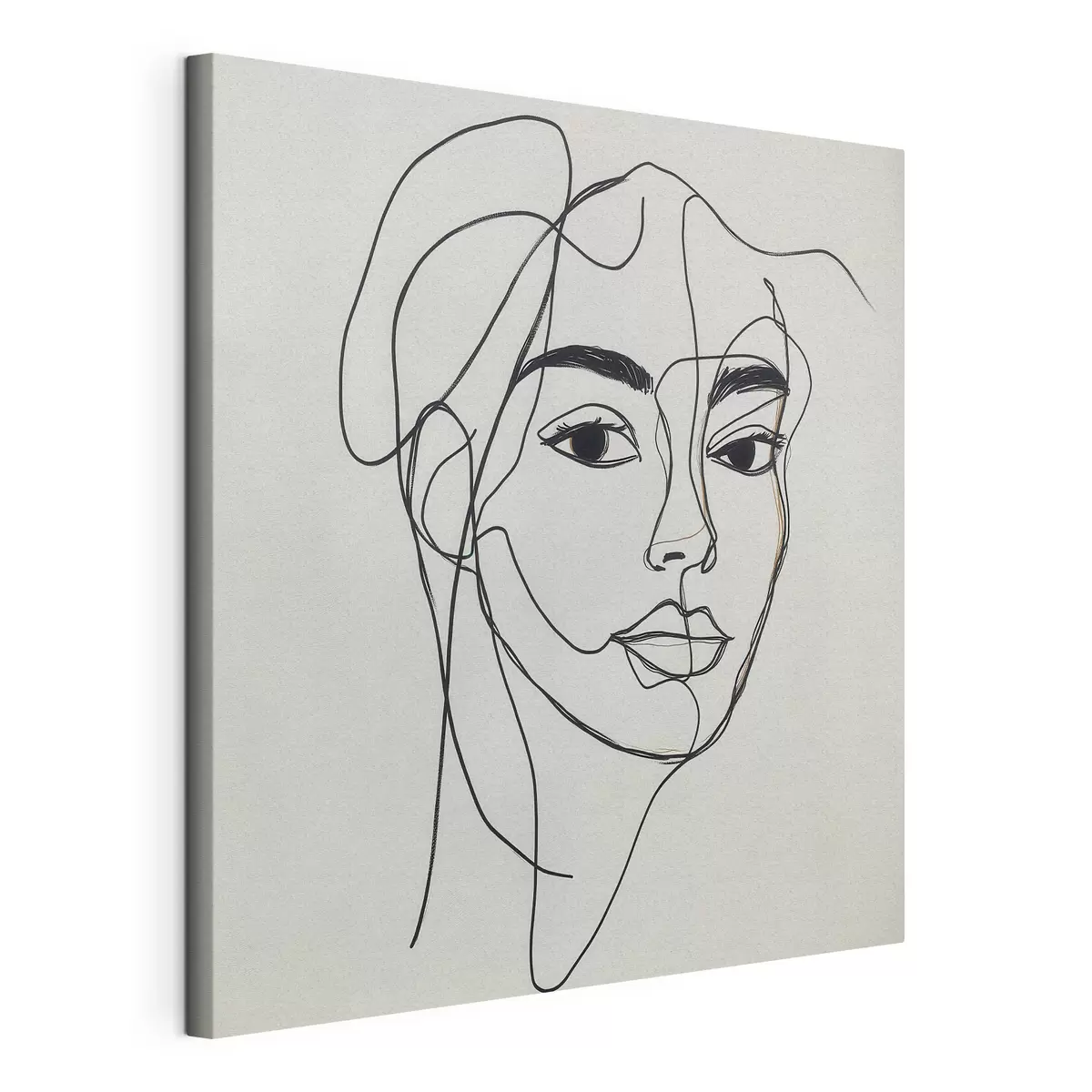  Schilderijen Lineair portret van een gezicht s51001