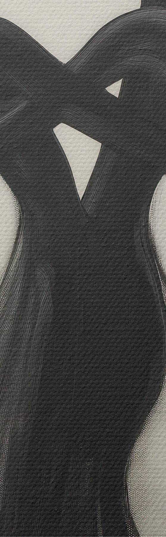  Schilderijen Abstracte, met elkaar verweven silhouetten s51005