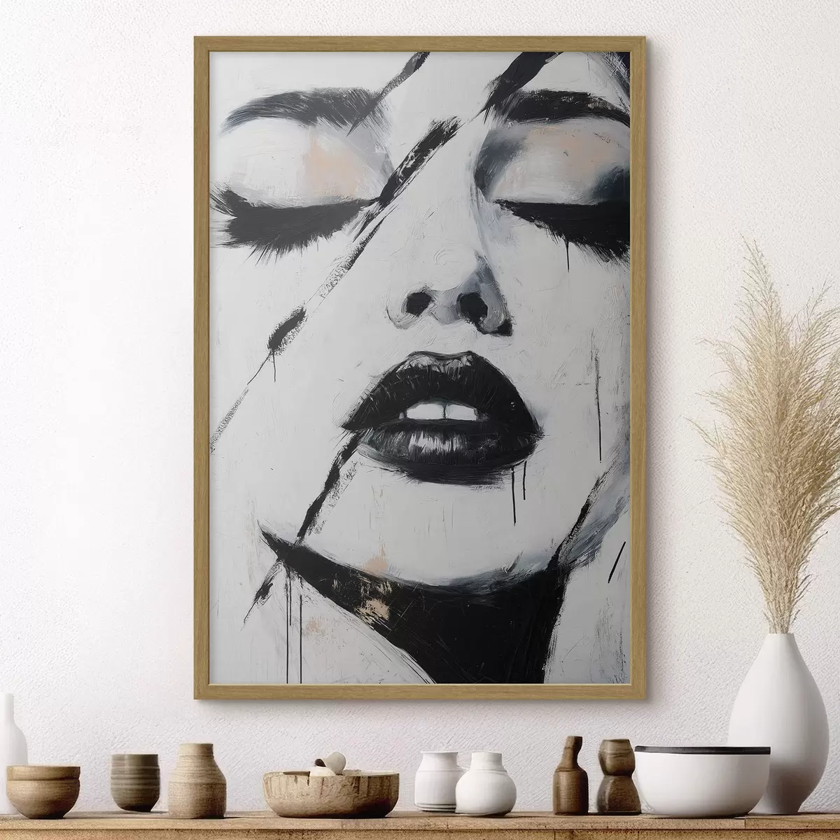 Poster Abstract portret f50999