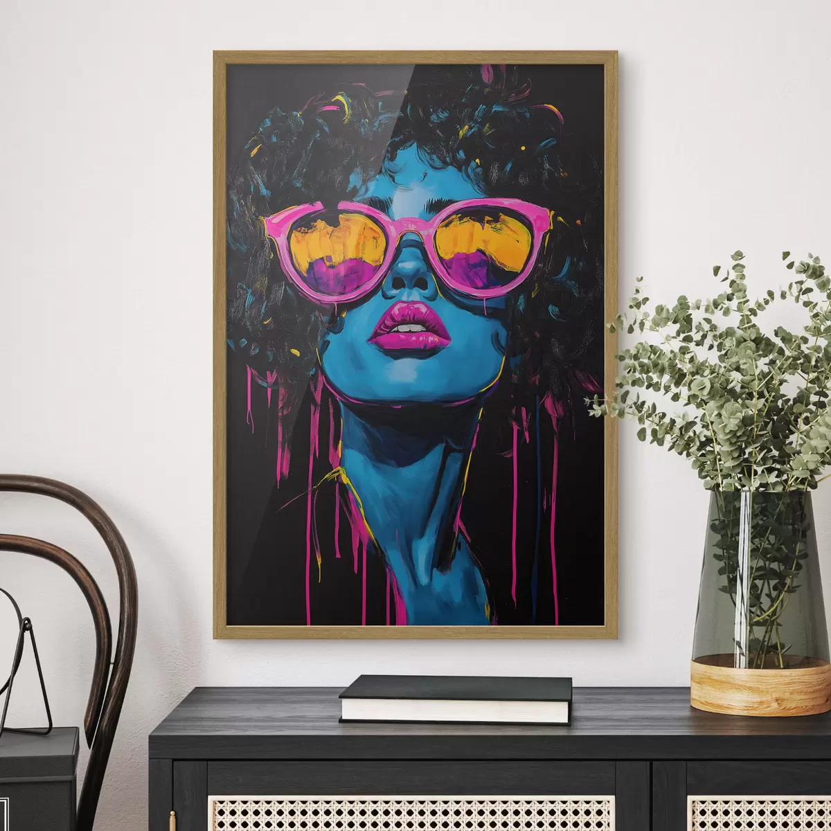Poster Abstract portret f51009