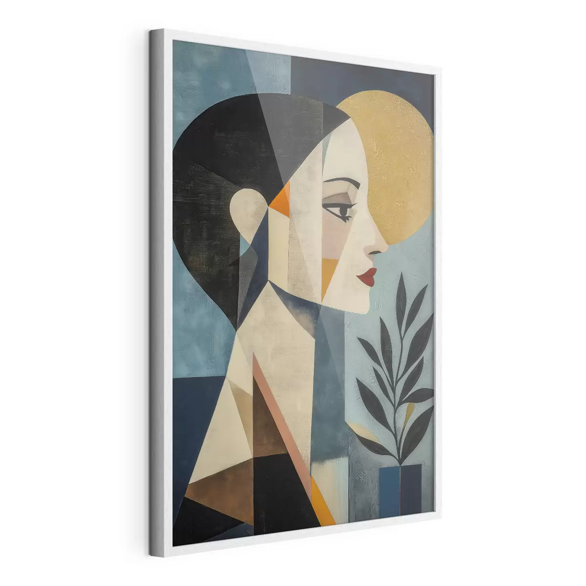 Poster Geometrisch profiel f51010