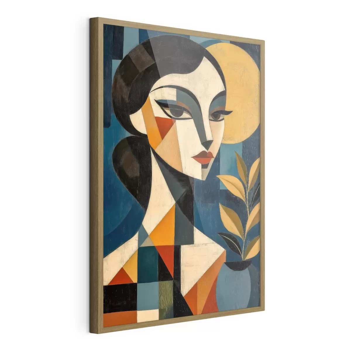 Poster Geometrisch profiel f51011