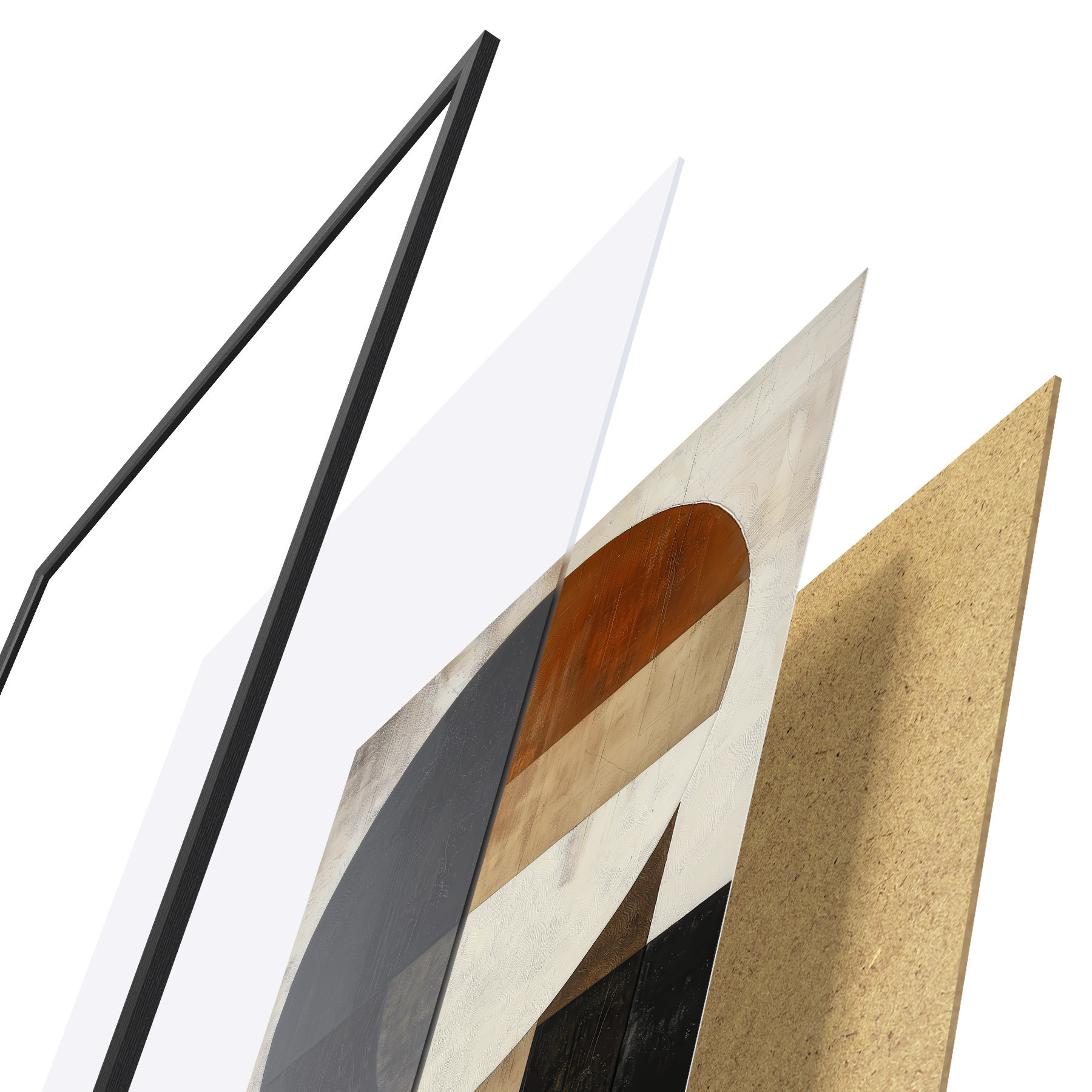 Poster Geometrische abstractie f51017