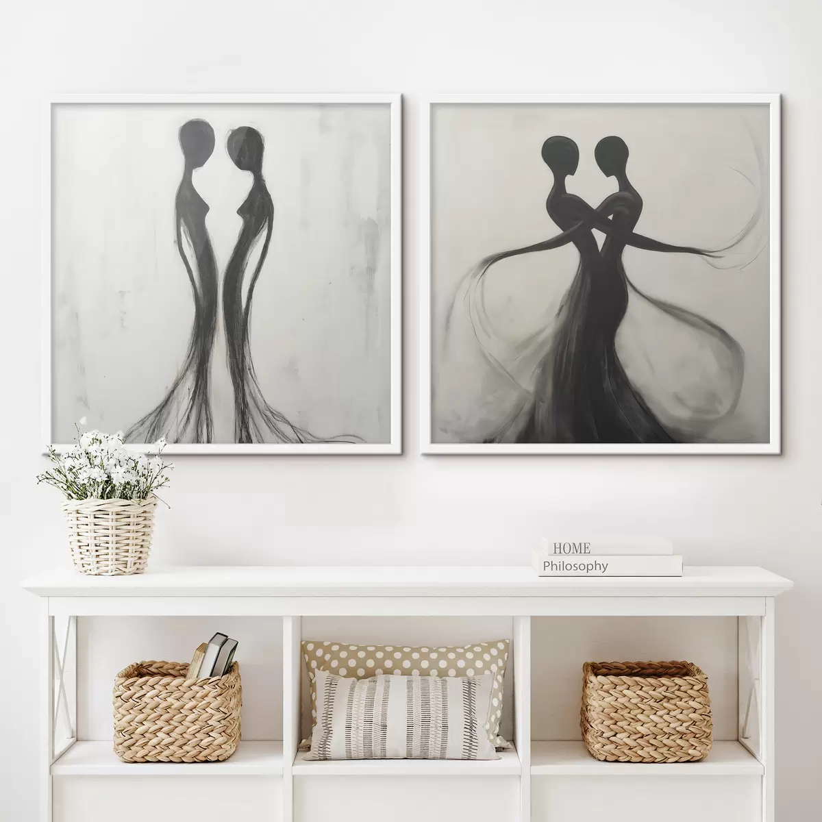 Poster Abstracte silhouetten d31070