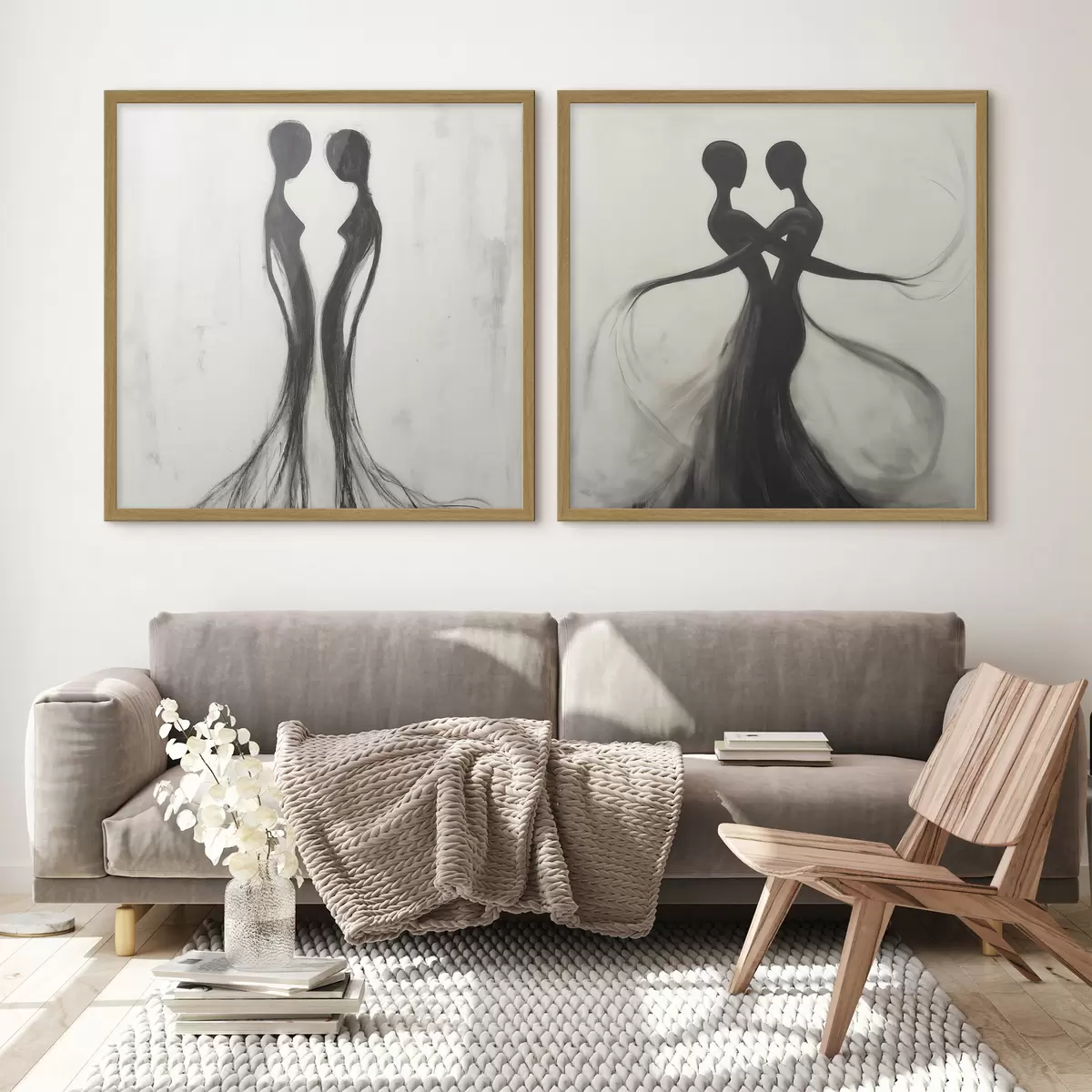 Poster Abstracte silhouetten d31070