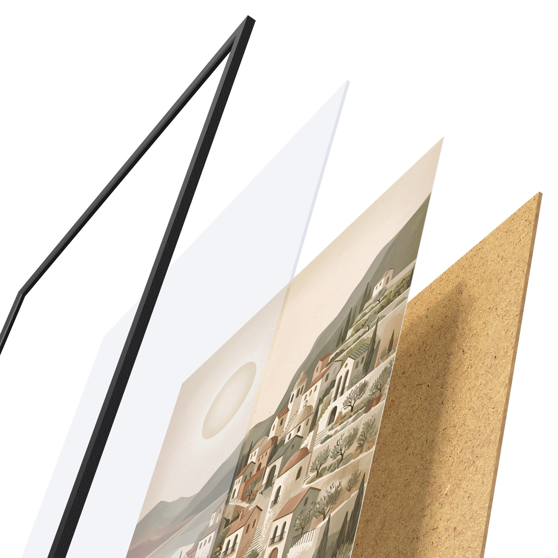 Poster Olijfboomgaard f50888