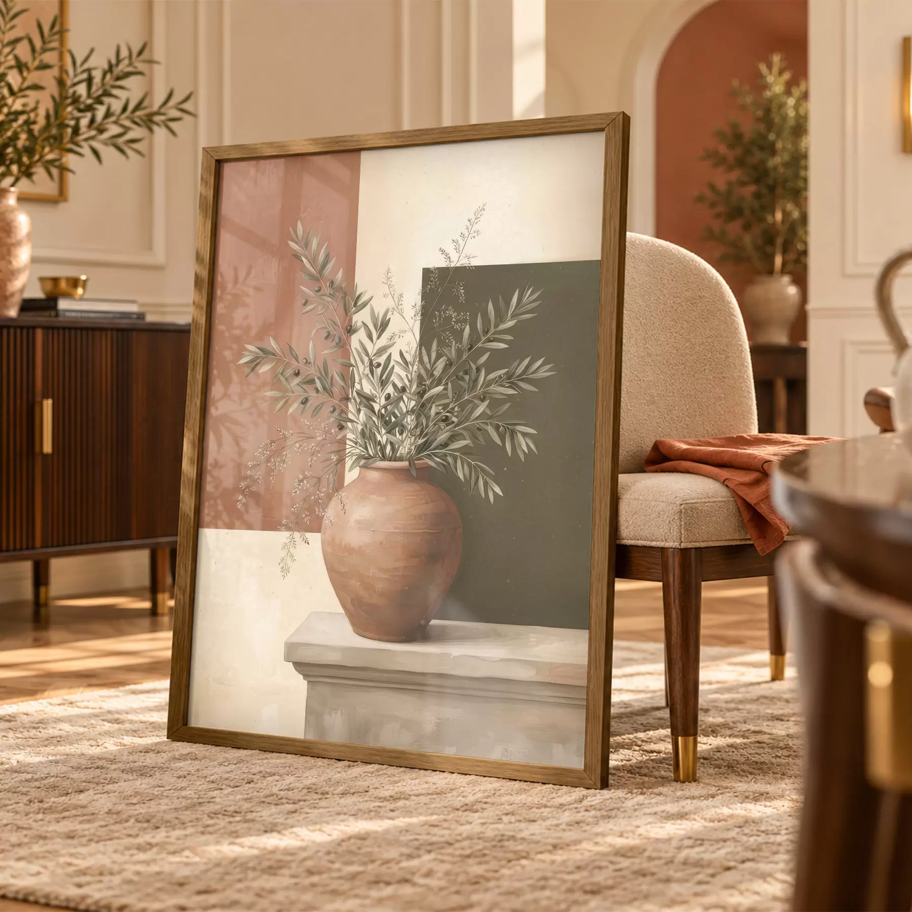 Fotobehang Olijvennamiddag f50891
