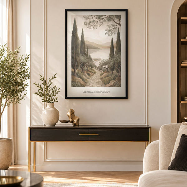 Poster Mediterrane horizonten, Affiches Uniek, f50893bk : Uwalls