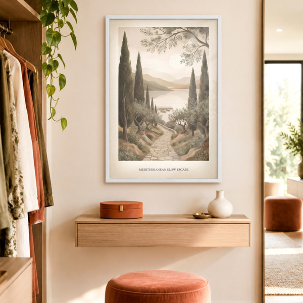 Poster Mediterrane horizonten, Affiches Uniek, f50893wh : Uwalls