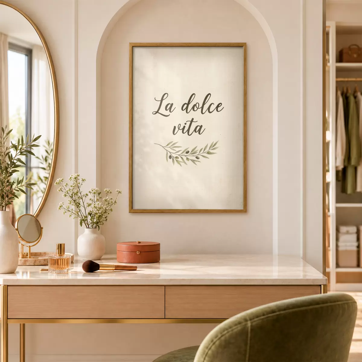 Poster Vrouwelijkheid in lijnen f50894