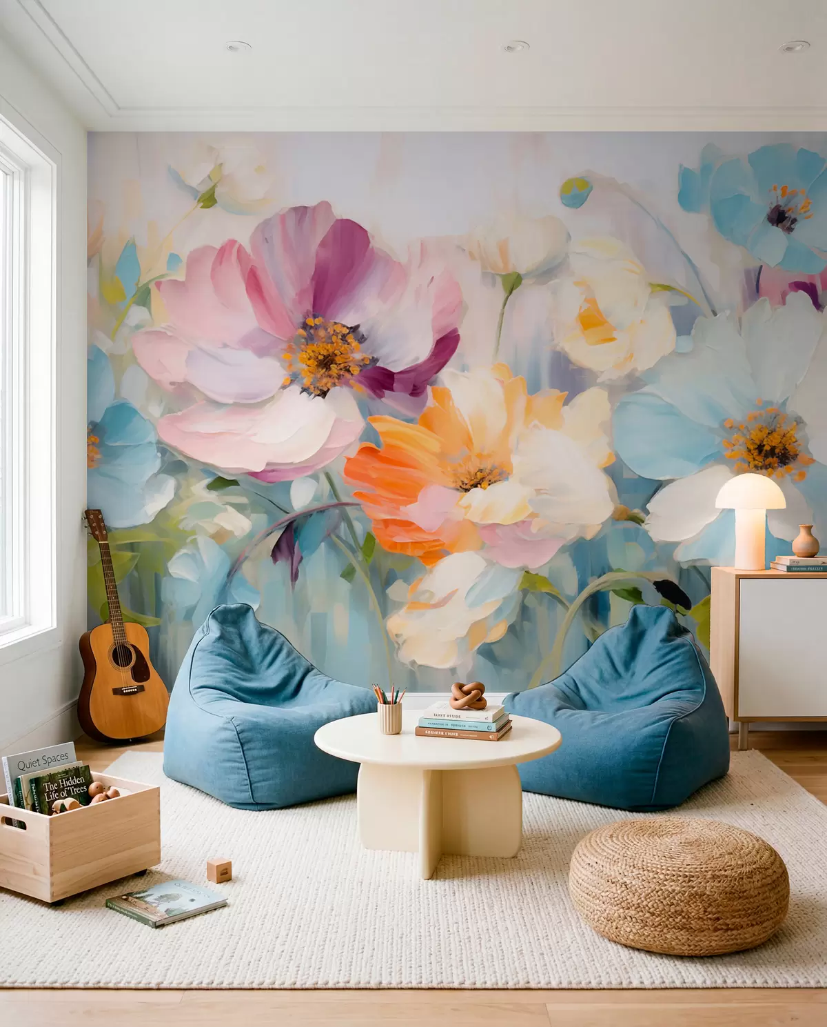 Fotobehang Bloemenveld w05827