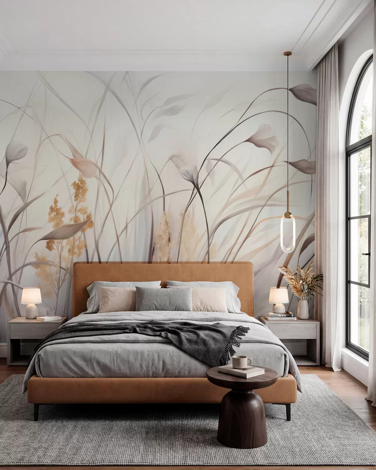 Fotobehang Gedroogde bloemen w05938