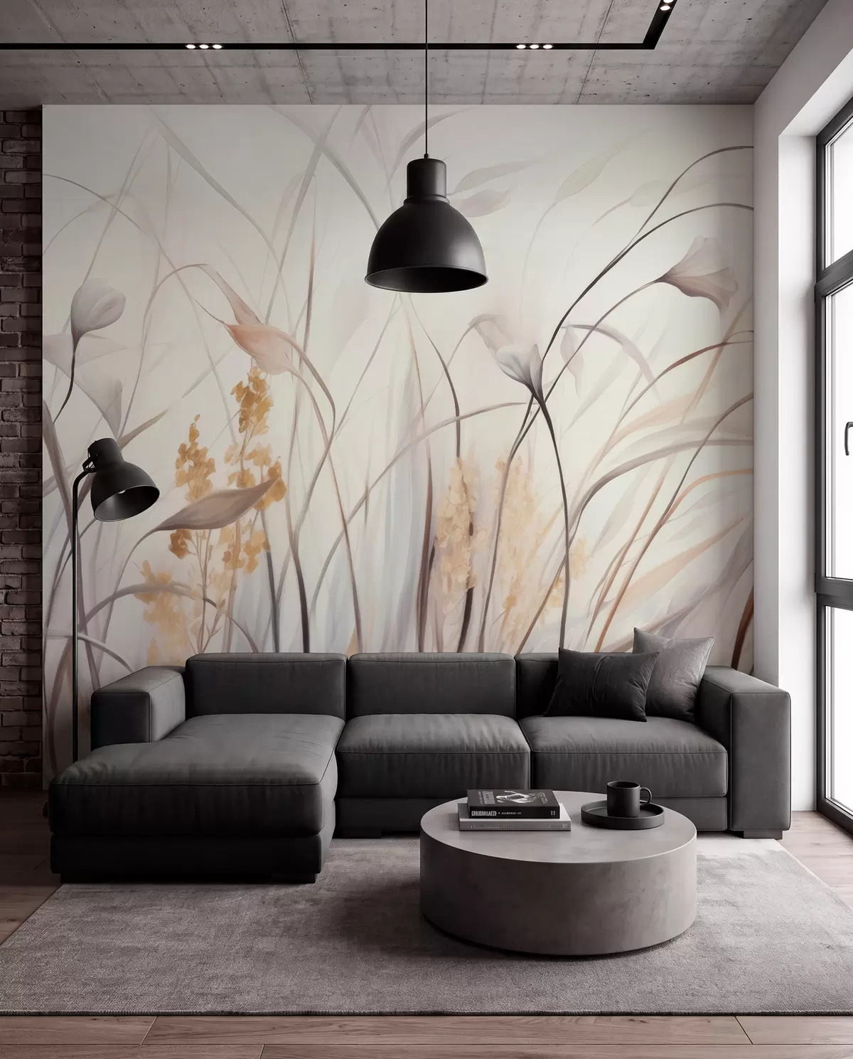 Fotobehang Gedroogde bloemen w05938