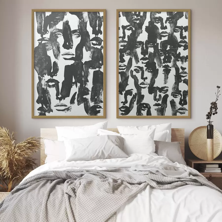 Fotobehang Abstracte gezichten d31035