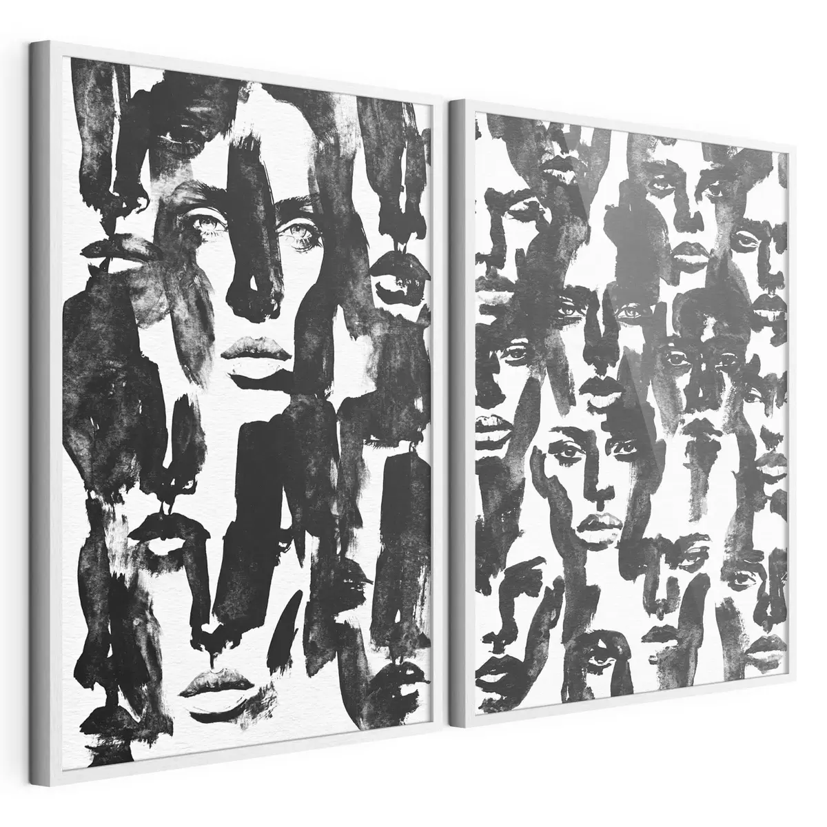 Poster Abstracte gezichten d31035