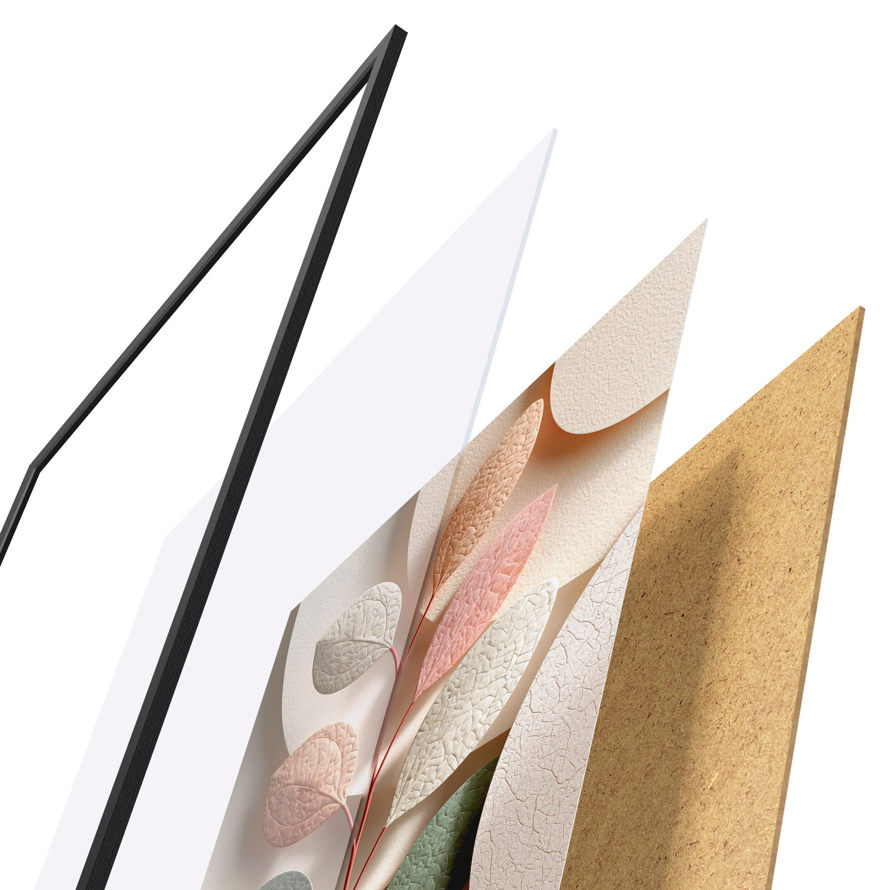 Poster Tak met geometrische vormen d31036