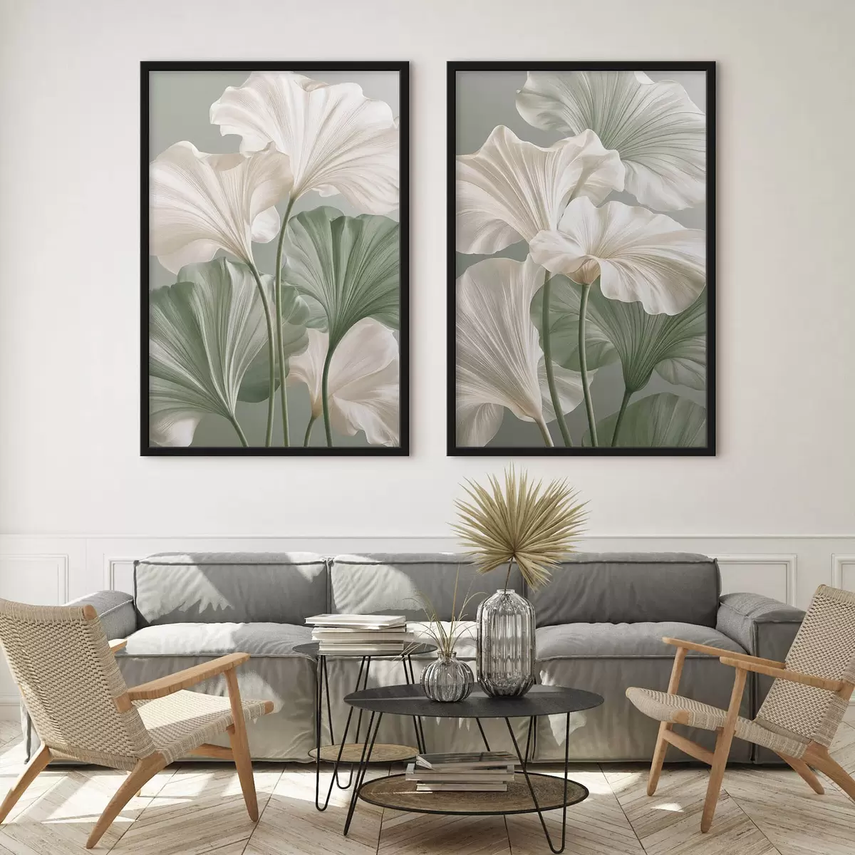 Poster Delicate bladeren d31037