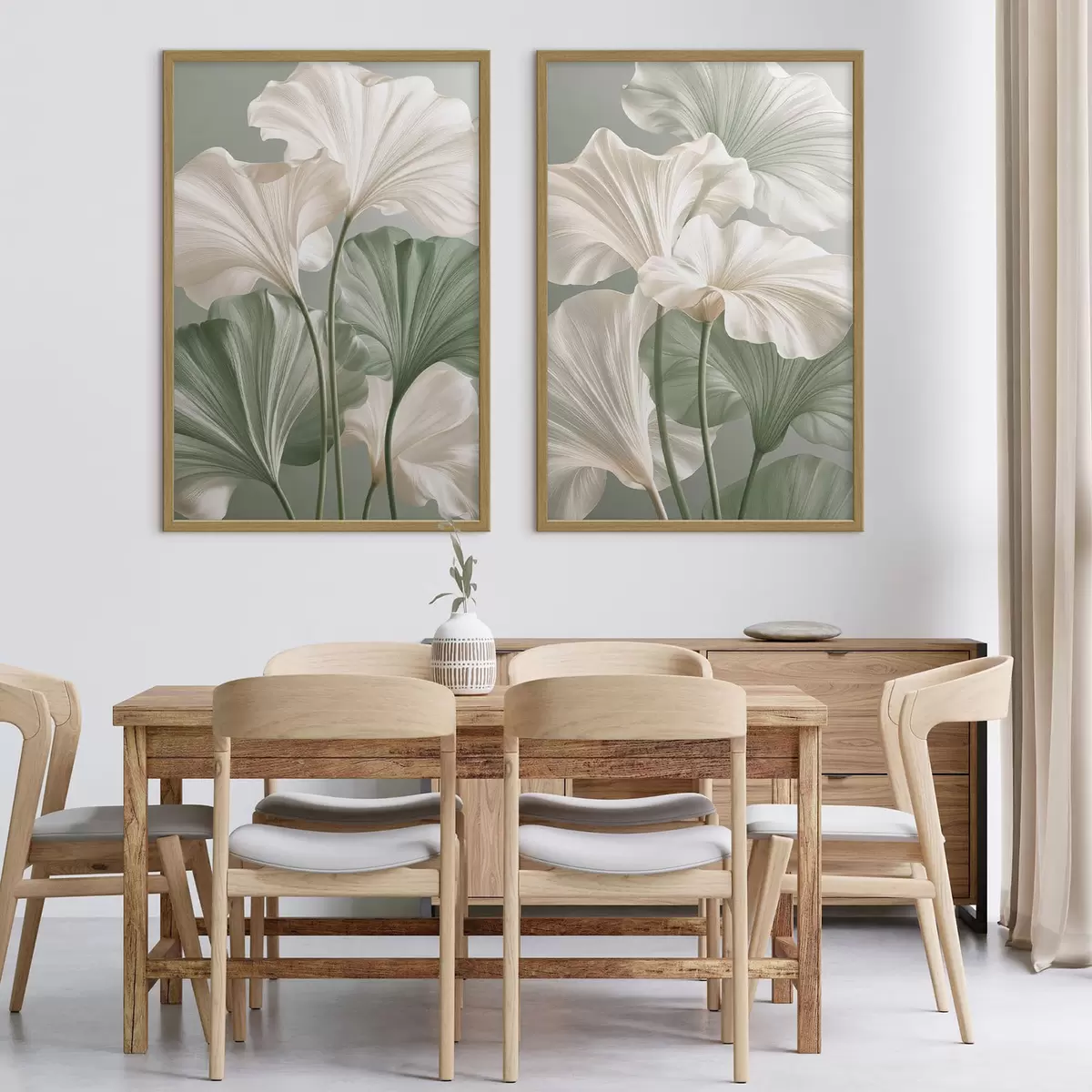 Poster Delicate bladeren d31037