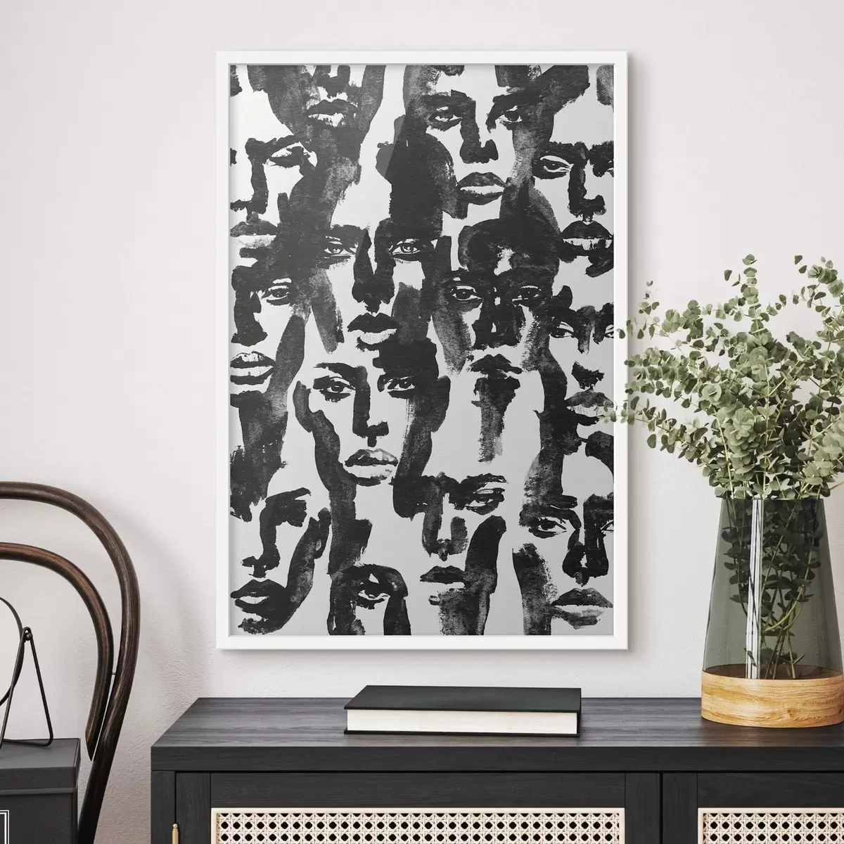 Poster Abstracte gezichten f50862