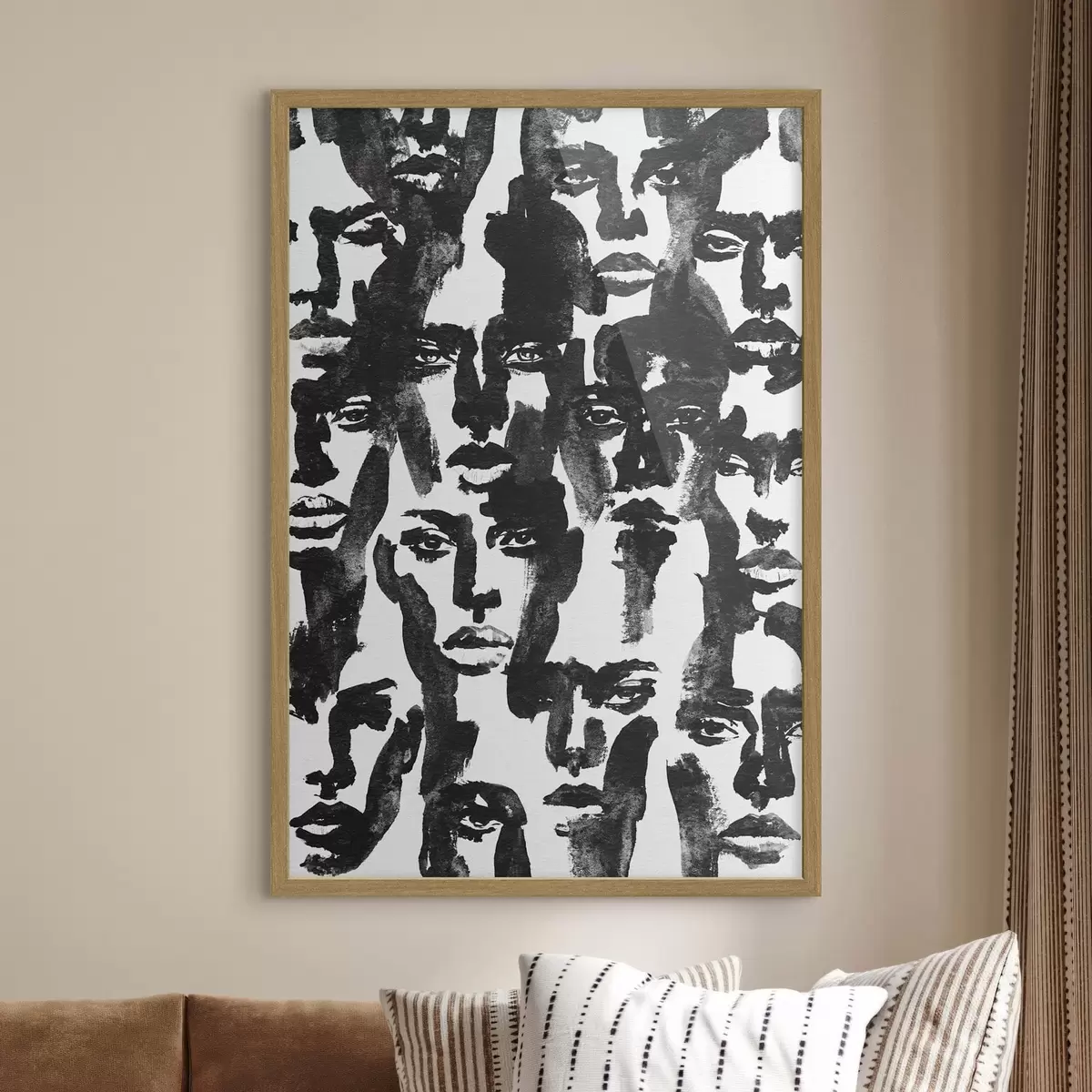 Poster Abstracte gezichten f50862