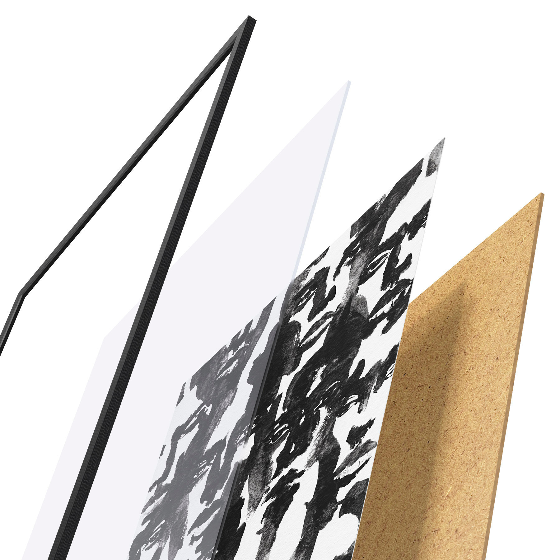 Poster Abstracte gezichten f50862