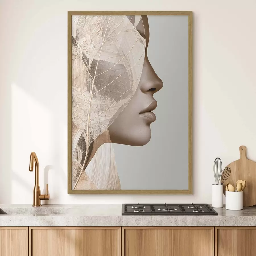 Fotobehang Abstract portret van een vrouw f50865