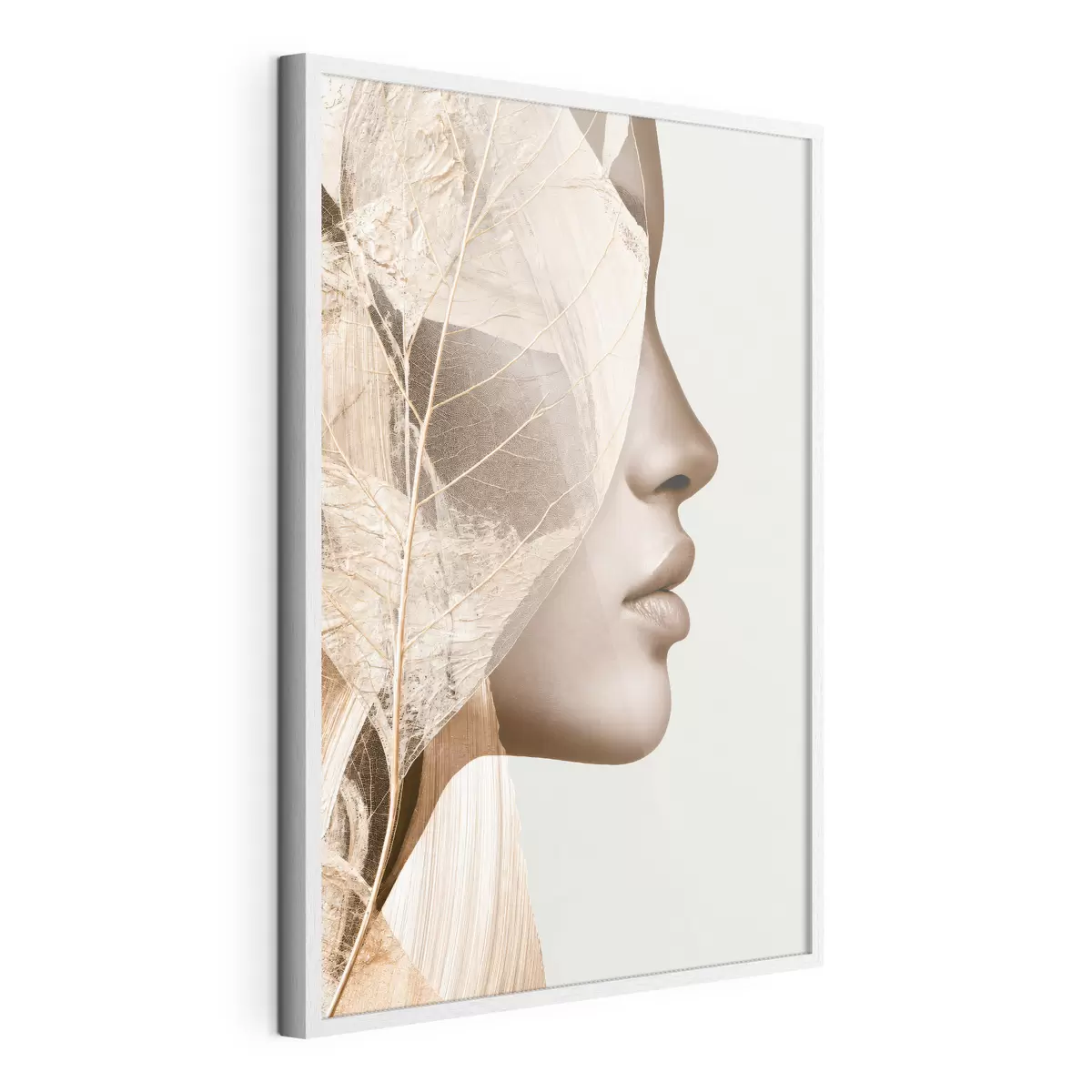 Poster Abstract portret van een vrouw f50865