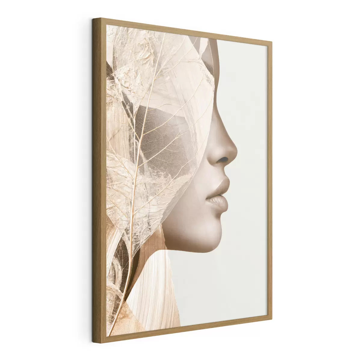 Poster Abstract portret van een vrouw f50865