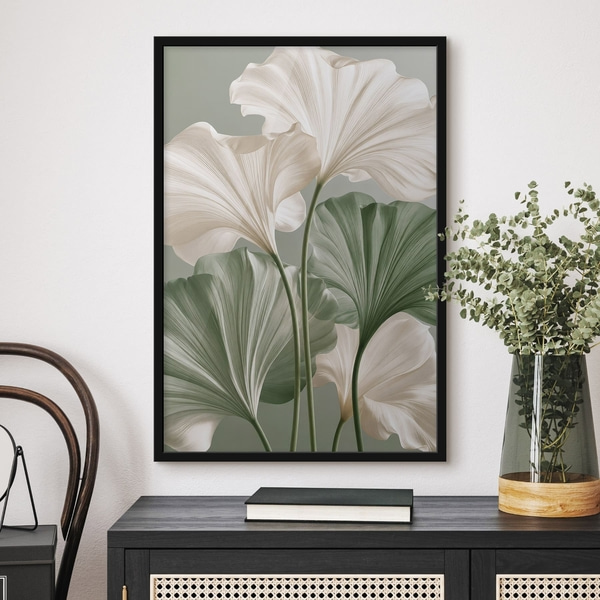 Poster Delicate bladeren, Natuurposters, f50867bk : Uwalls