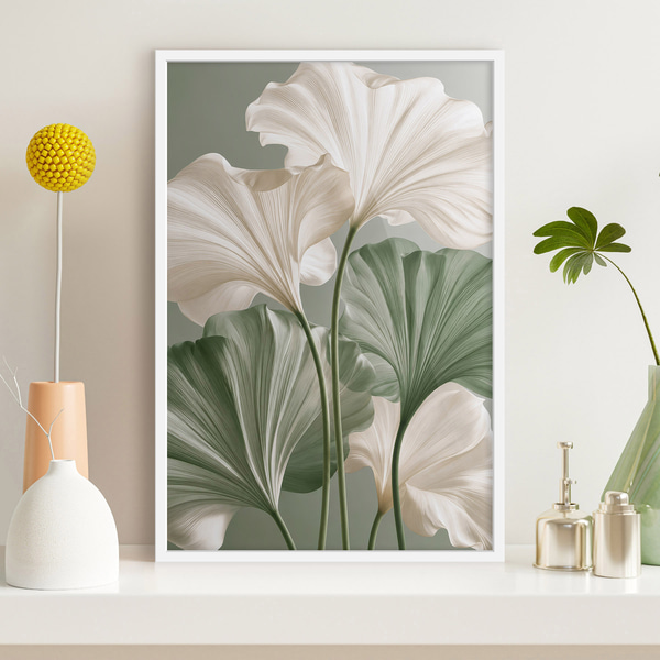 Poster Delicate bladeren, Natuurposters, f50867wh : Uwalls