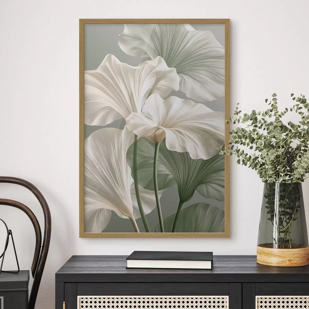 Poster Delicate bladeren f50868