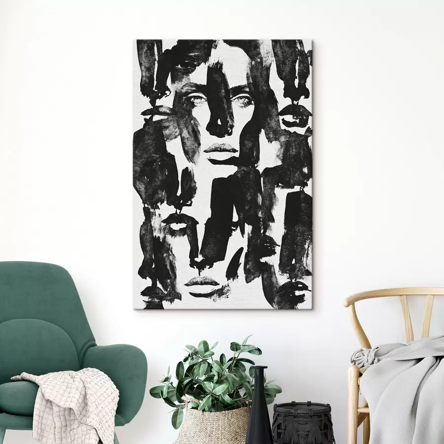  Schilderijen Abstracte portretten s50861