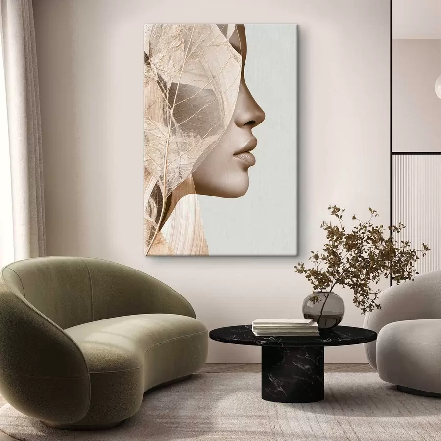Fotobehang Abstract portret van een vrouw s50865