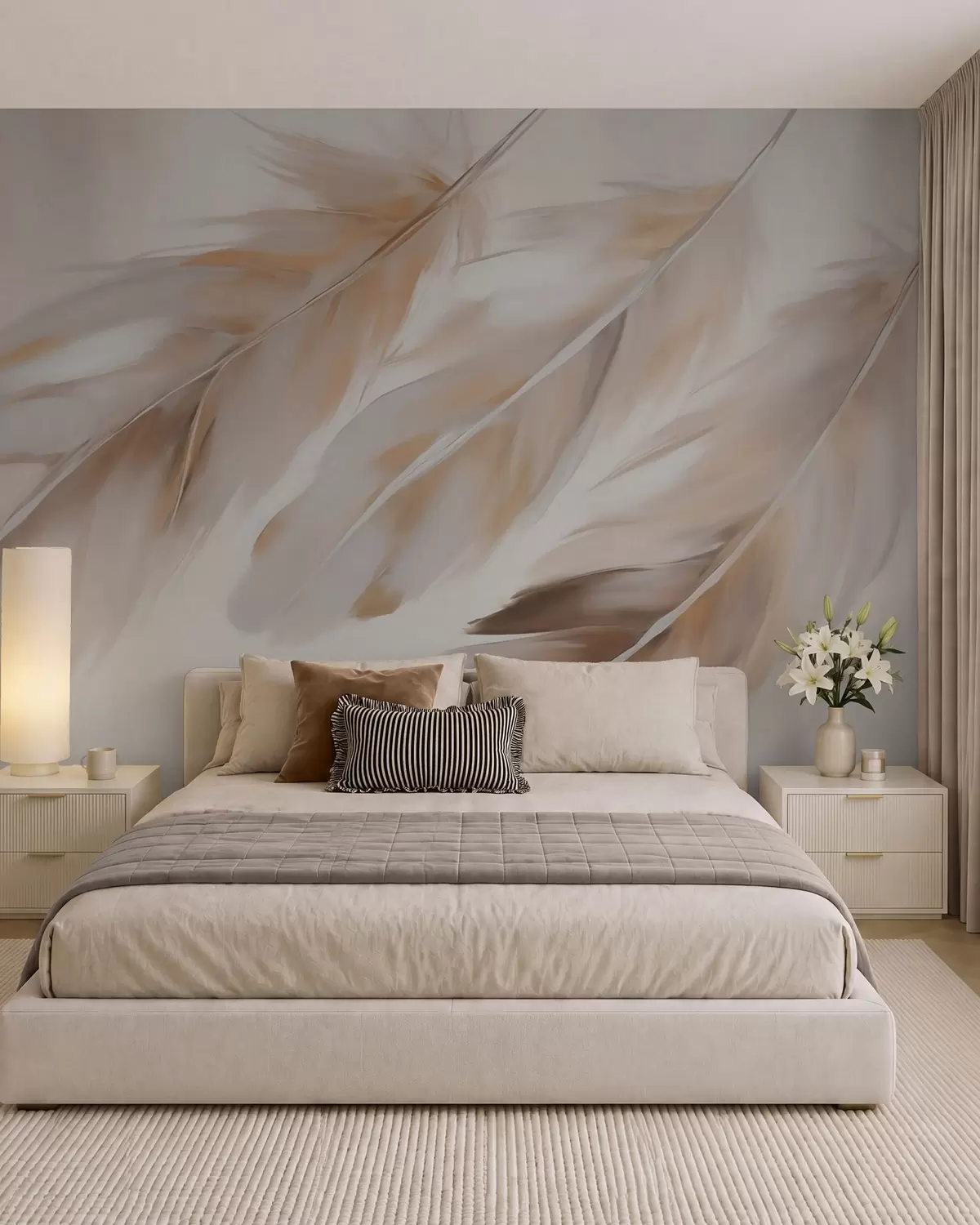 Fotobehang Abstracte veren w05991