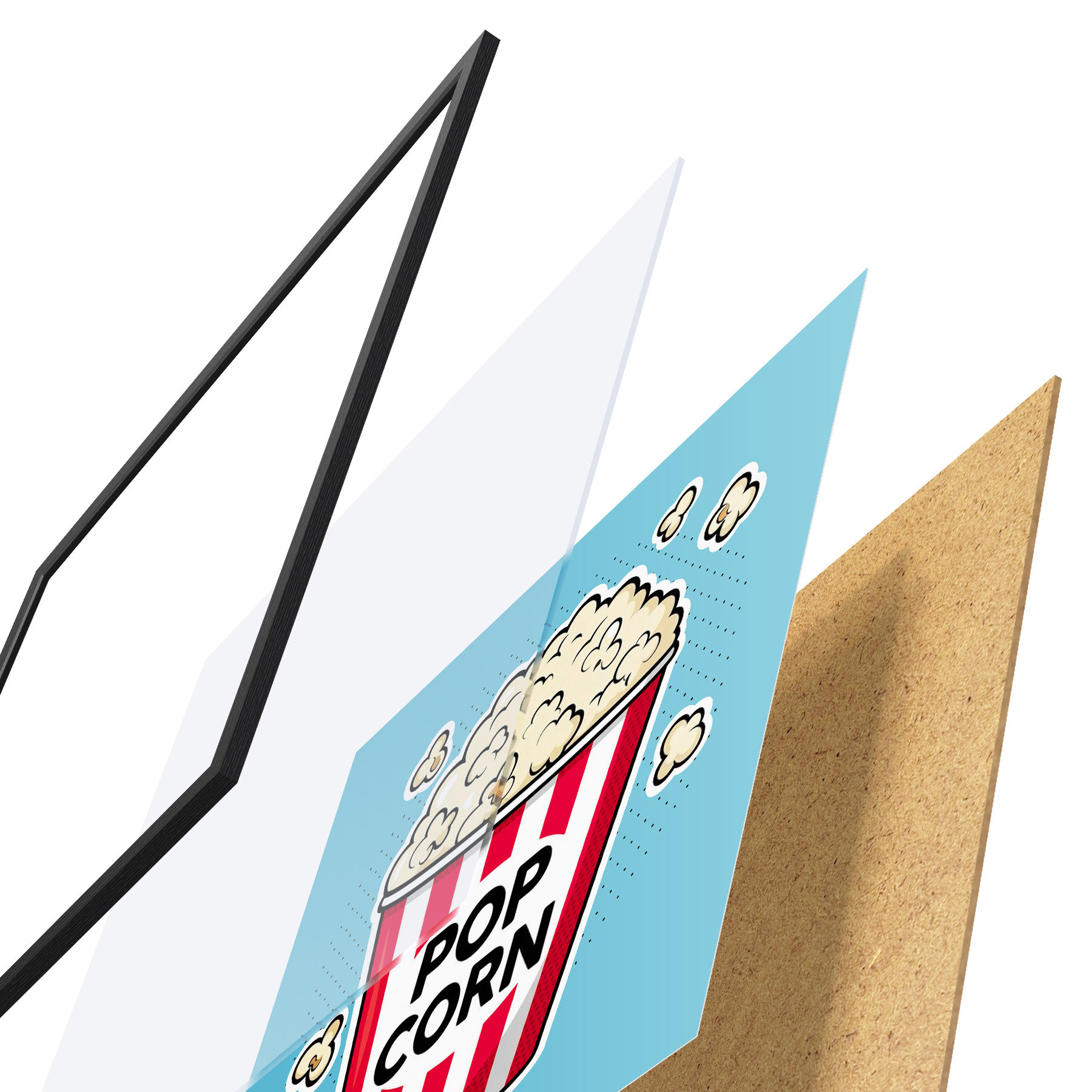 Poster Tussendoortje met heerlijke popcorn f50791