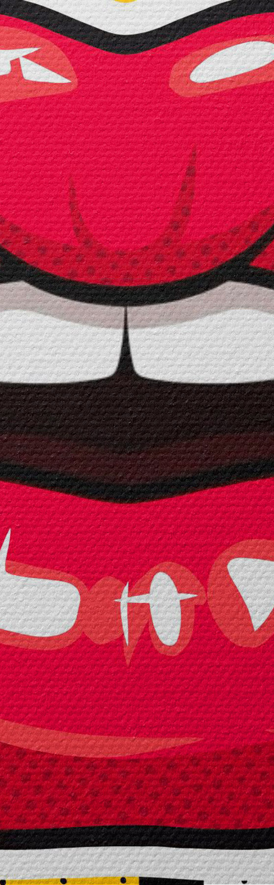  Schilderijen Opvallende lippen, een levendig stijlstatement s50790