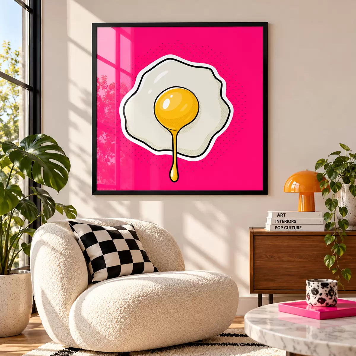 Poster Een heerlijk ontbijt met spiegeleieren f50788