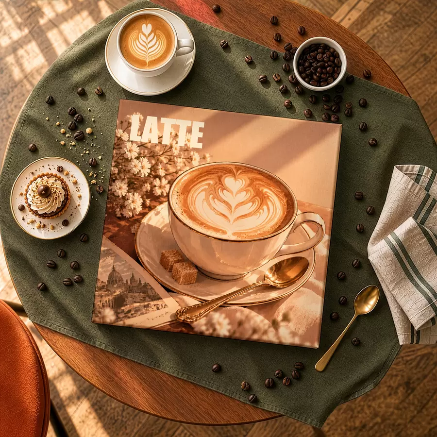  Schilderijen Een heerlijk kopje koffie om de ochtend mee te beginnen s50873