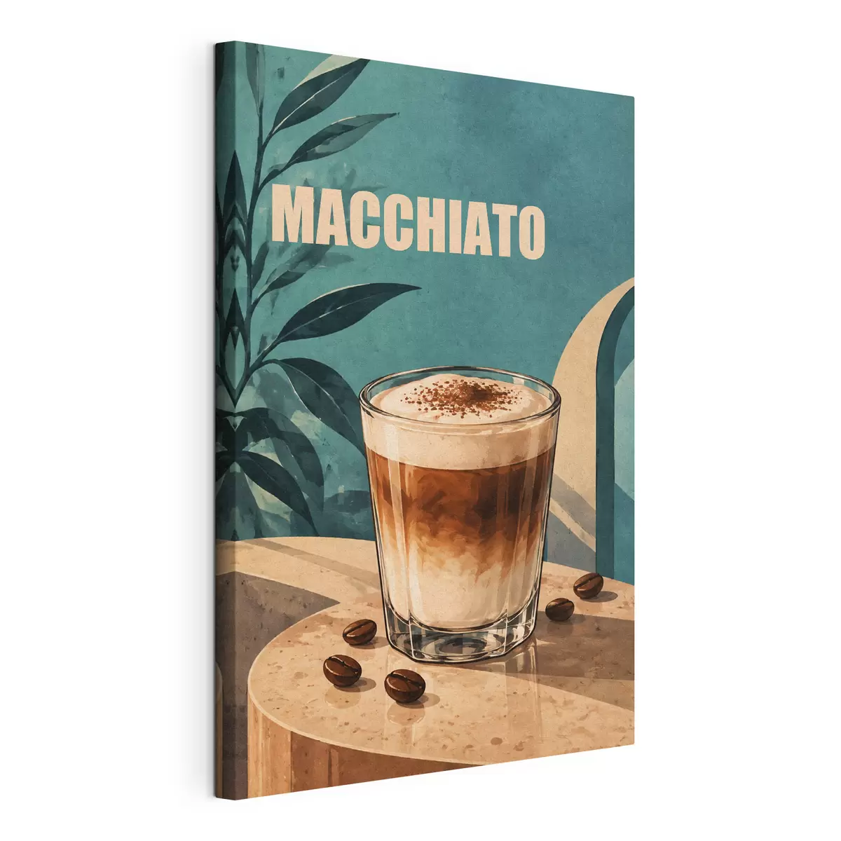  Schilderijen Een heerlijke macchiato op een zonnige dag s50875