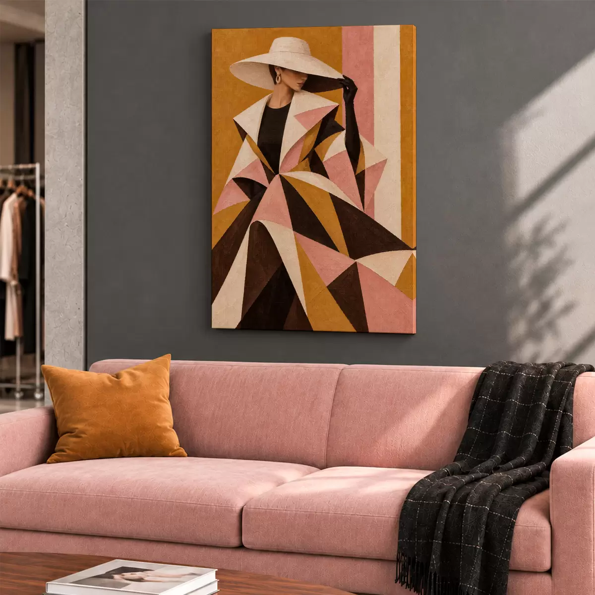  Schilderijen Chique elegantie met een geometrisch ontwerp s50882