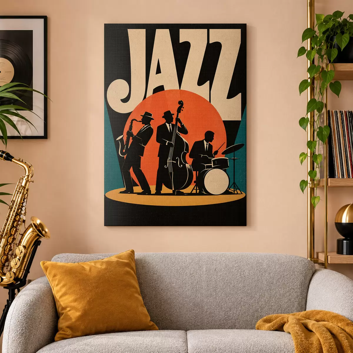  Schilderijen De hele nacht swingen op jazz s50921