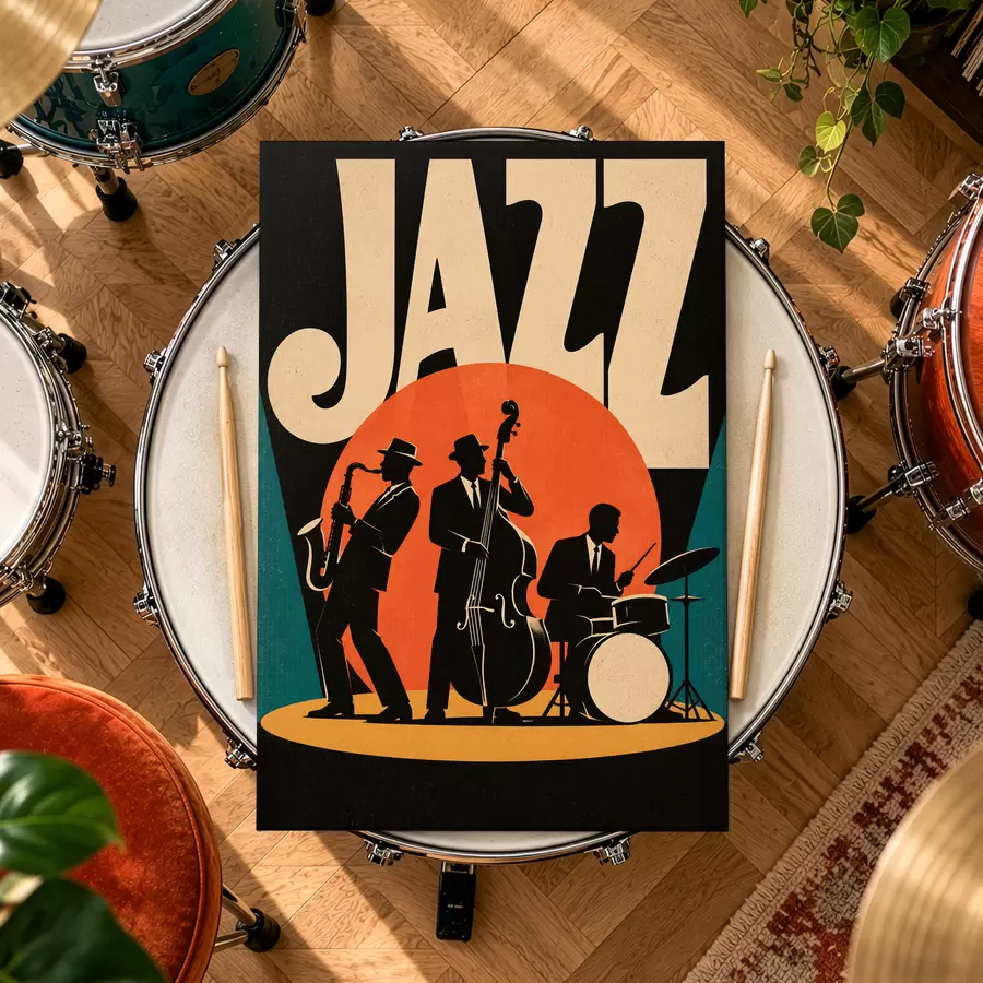  Schilderijen De hele nacht swingen op jazz s50921