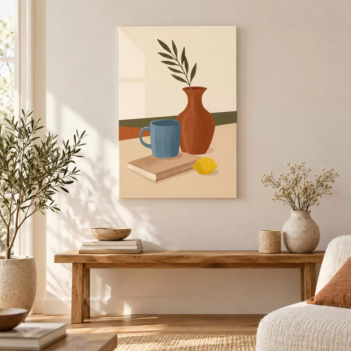  Schilderijen Een rustgevend tafereel met eenvoudige elegantie s50735